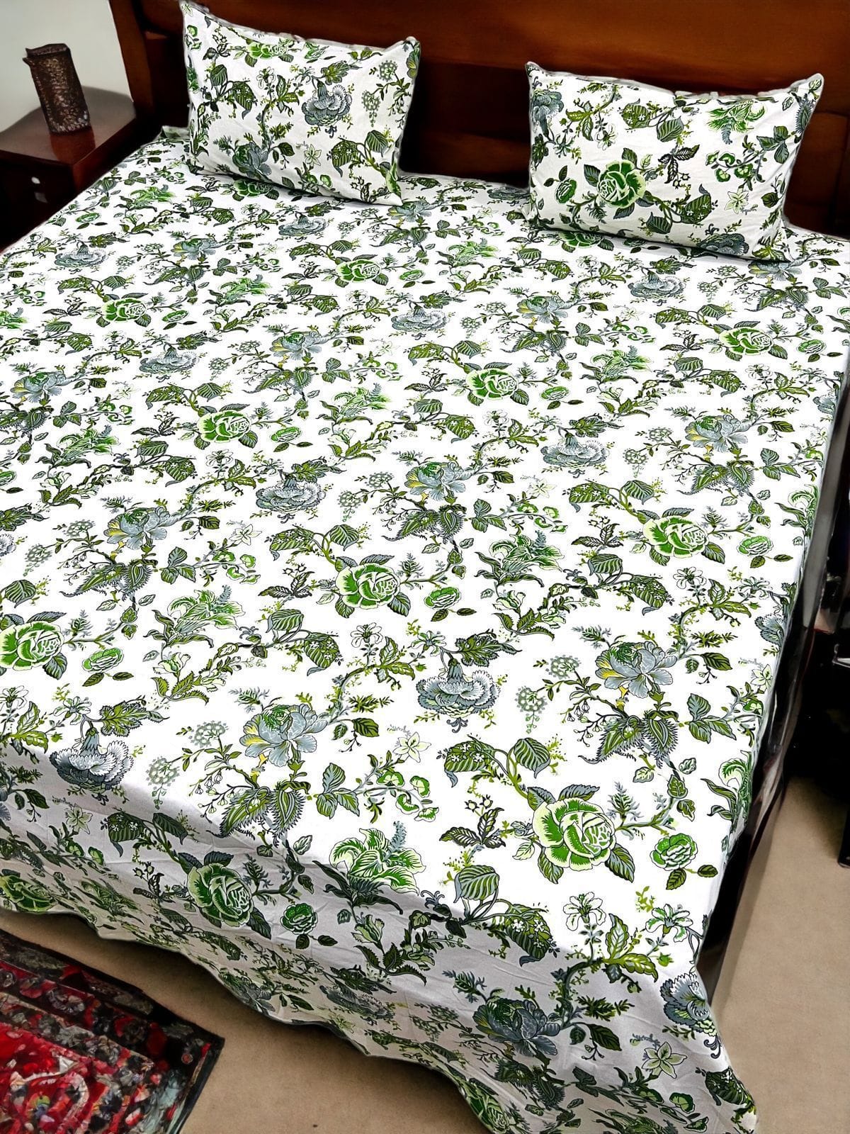 Anokhi Print Bedsheet King Size with Pillow Cover