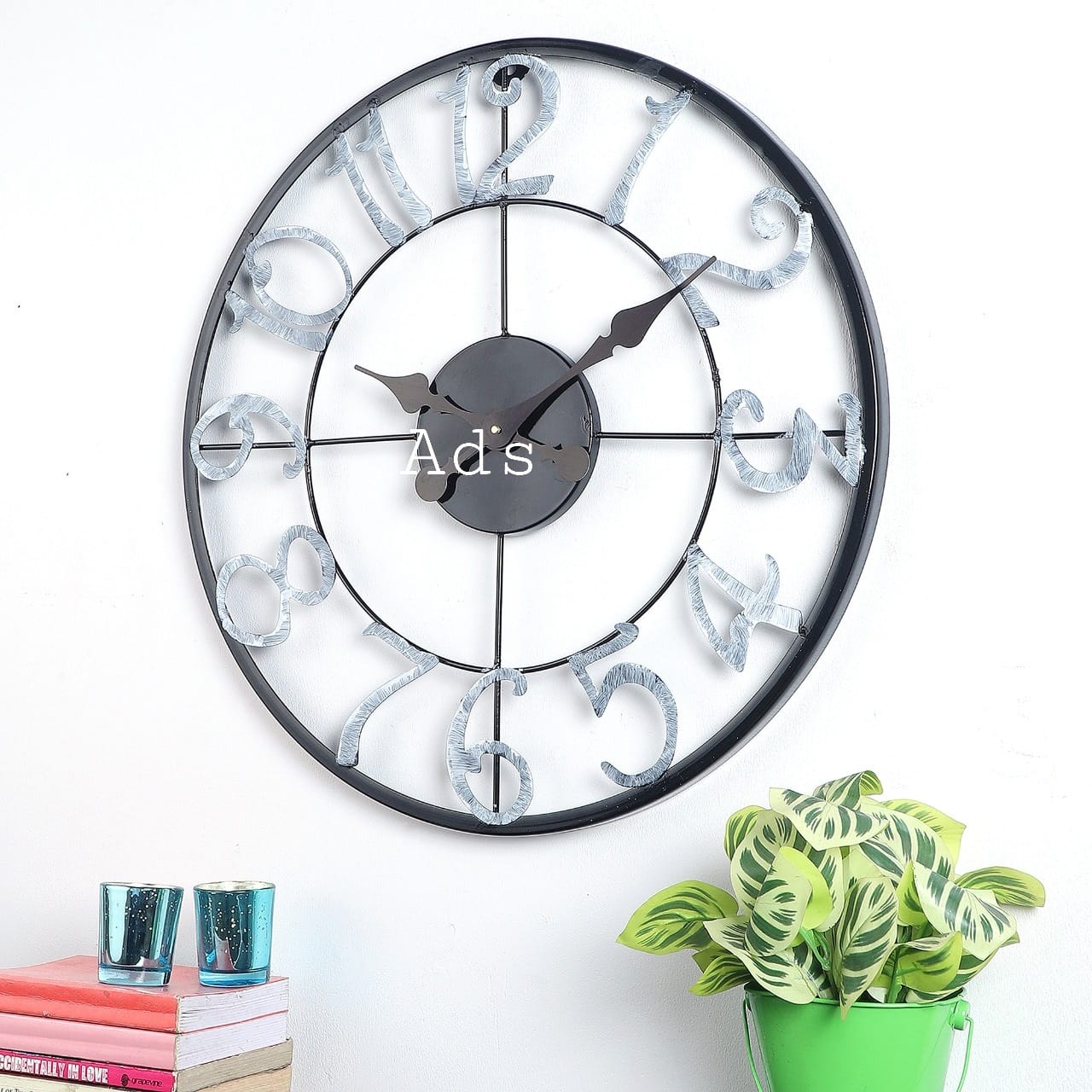 Antique Round Wall Clock (Large) - Upstyle Craft