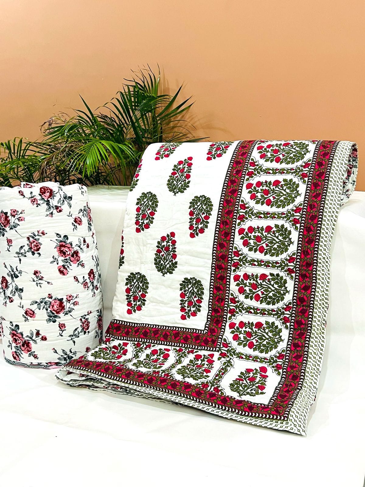 Designer Jaipuri Print Quilt