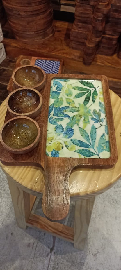 Premium Wooden Platter | Exquisite Wooden Serving Platter