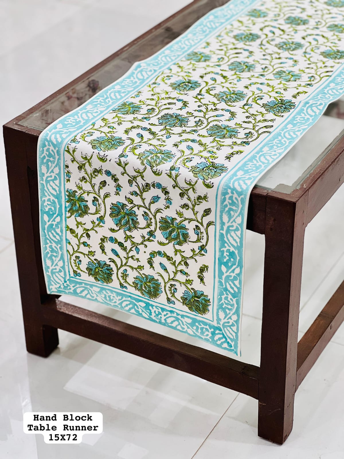 Exclusive Hand Block Table Runner (6 Seater)