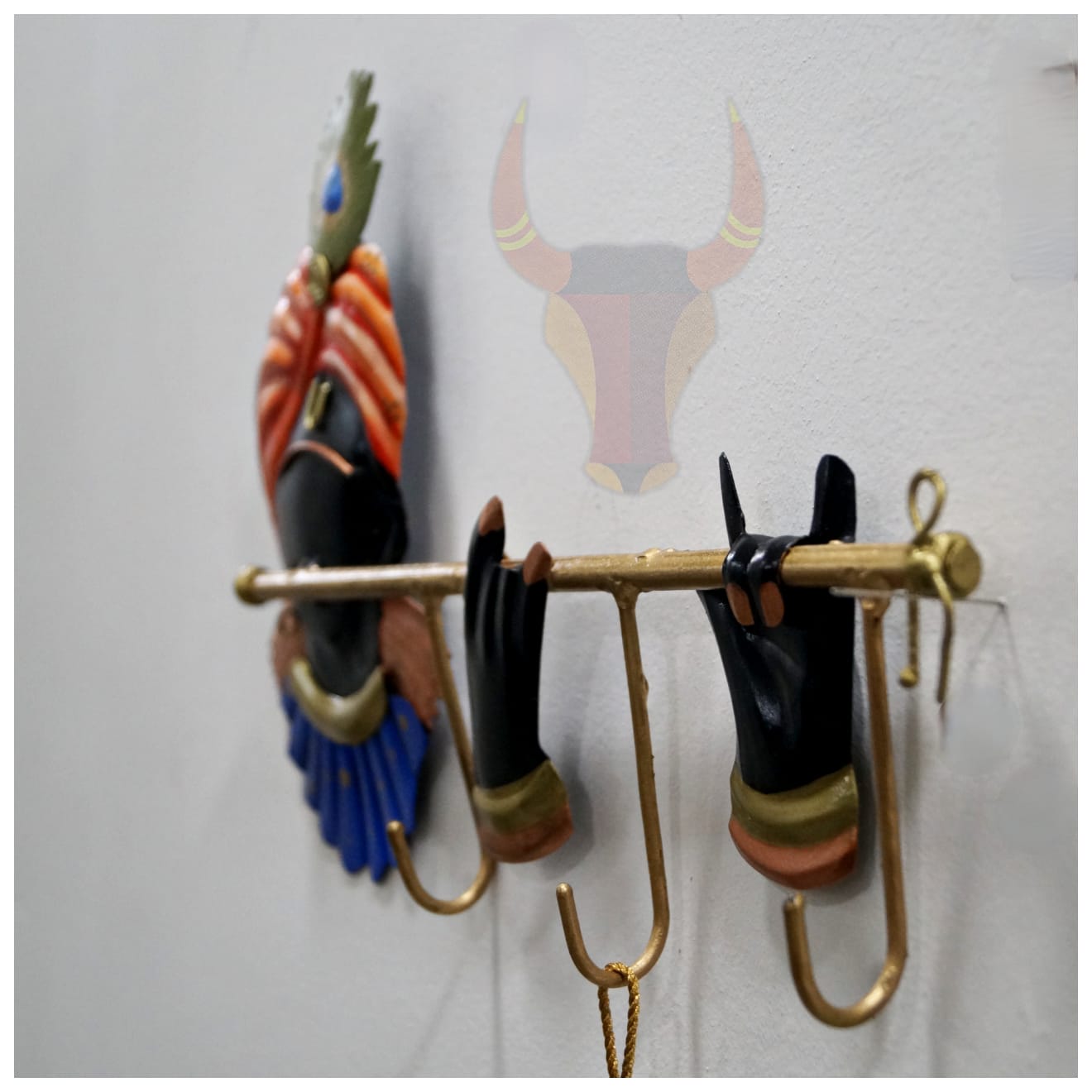 Krishna Flute Key Hanger | Wall Mount Krishna Key Holder
