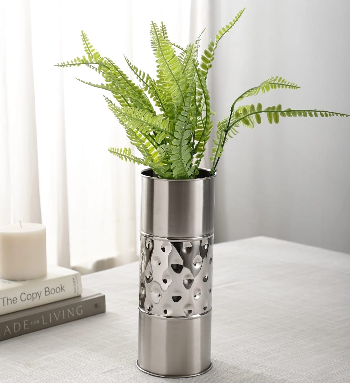 Minimalist Flower Vase in Stainless Steel - Upstyle Craft