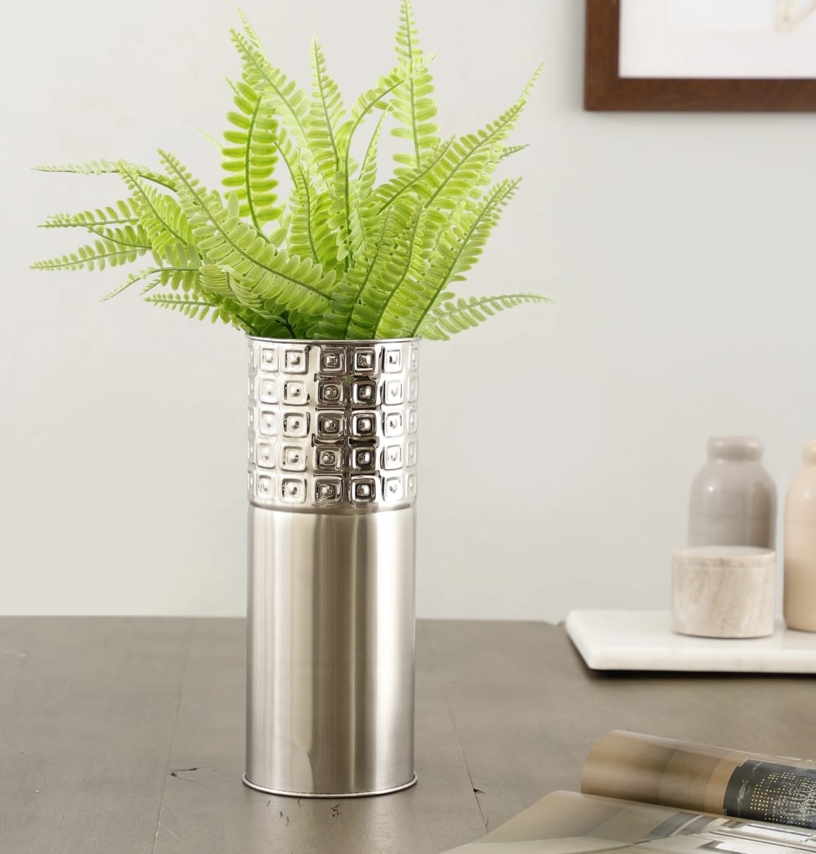 Minimalist Flower Vase in Stainless Steel - Upstyle Craft