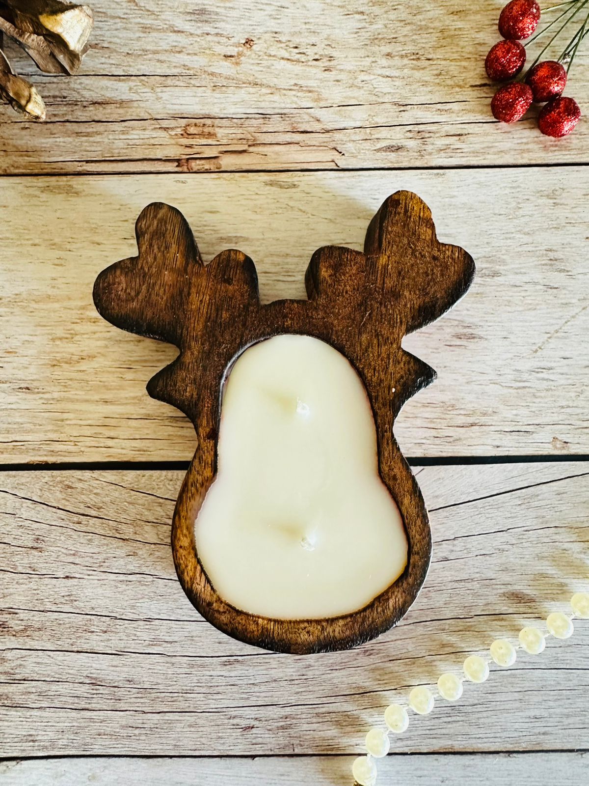 Reindeer Tea Light Candle for Christmas Gift