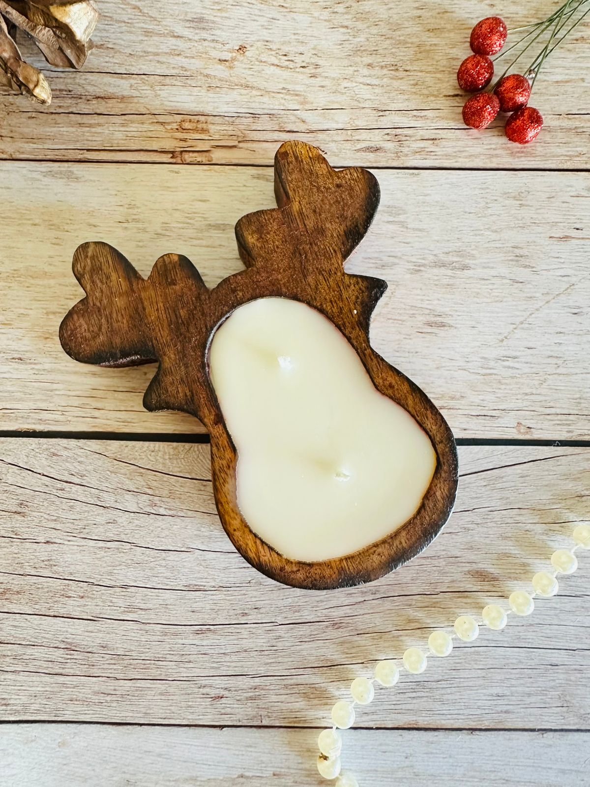 Reindeer Tea Light Candle For Christmas Decor