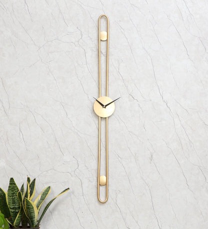 Vertical Wall Clock | Wall Mount Long Clock | Modern Wall Hanging Clock (Large)