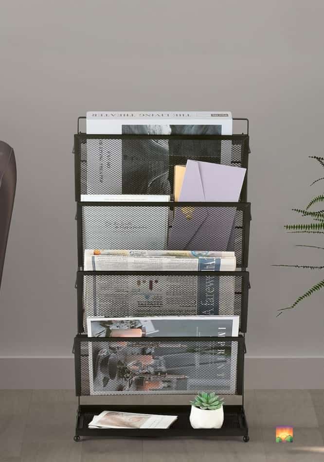 Modern Rack For Magazines | Rack For Files - Upstyle Craft