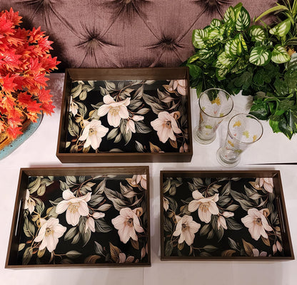 Exclusive Wooden Serving Tray (Set of 3)